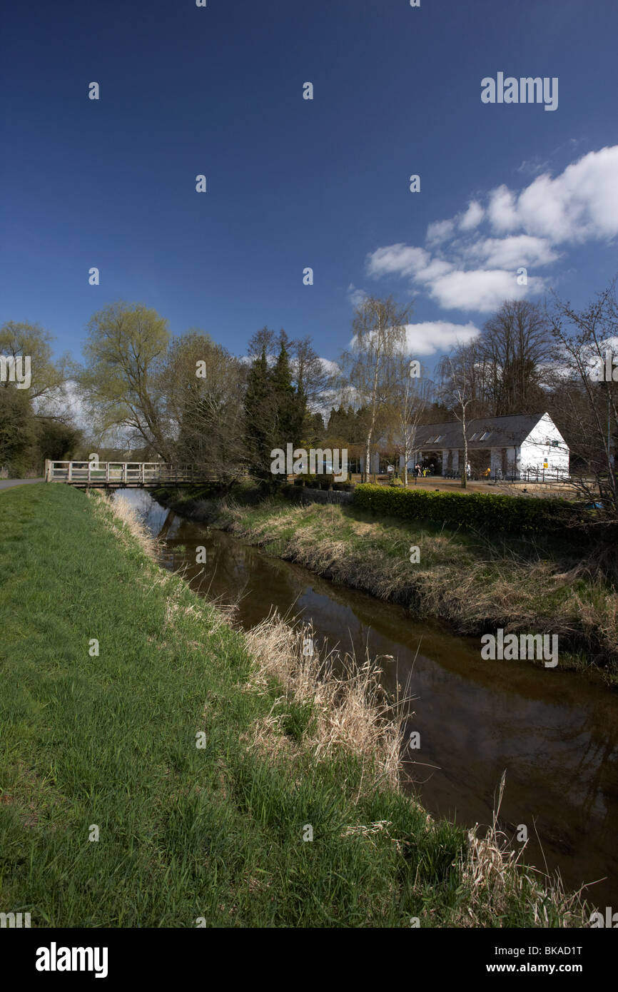 Newry canal e scarva visitor center e sale da tè in villaggio contea di Down Irlanda del Nord Regno Unito Foto Stock