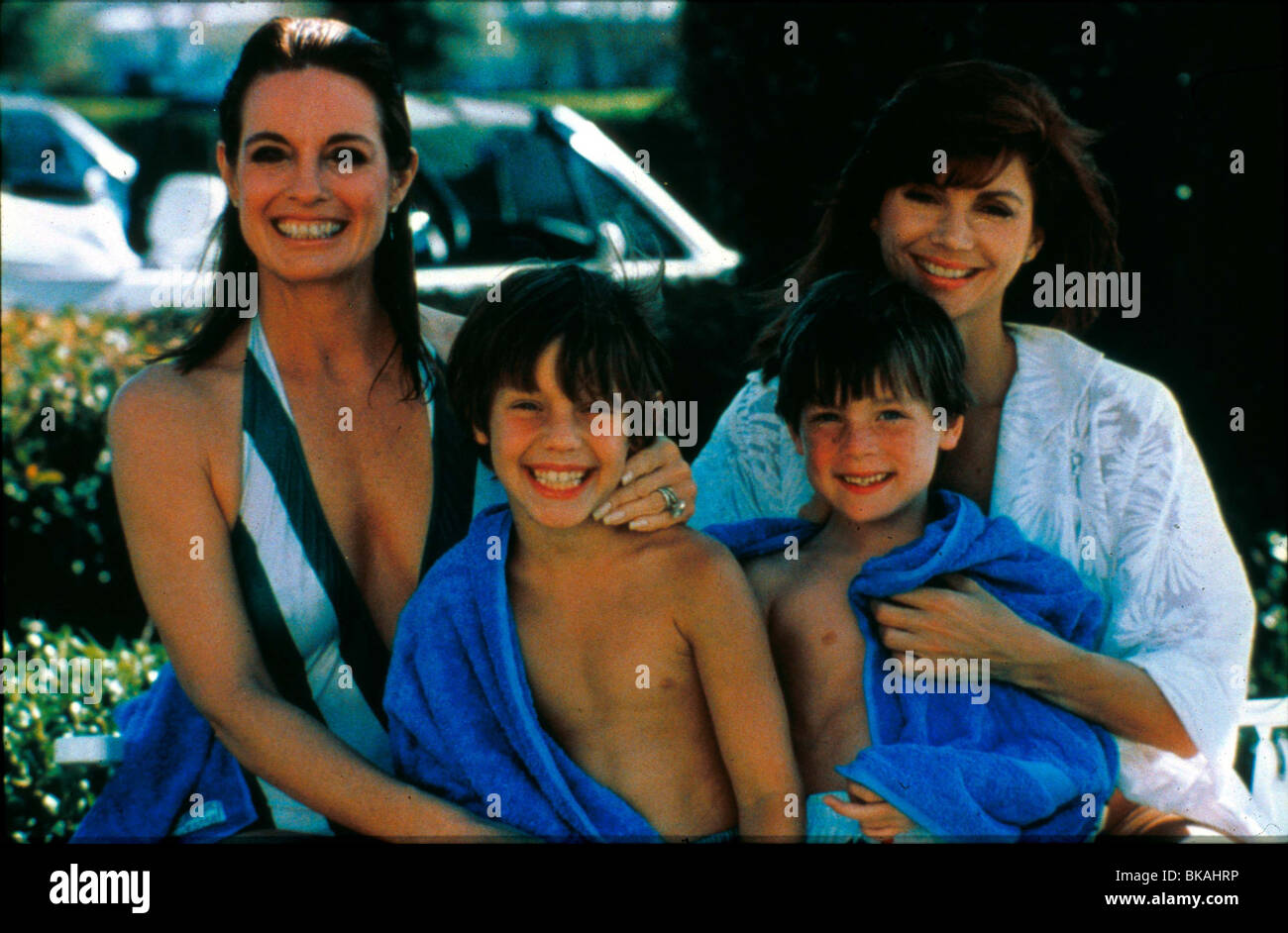 DALLAS (TV) Anno 9 LINDA GRIGIO, OMRI KATZ, JOSHUA HARRIS, VICTORIA PRINCIPAL DALL 028 L Foto Stock