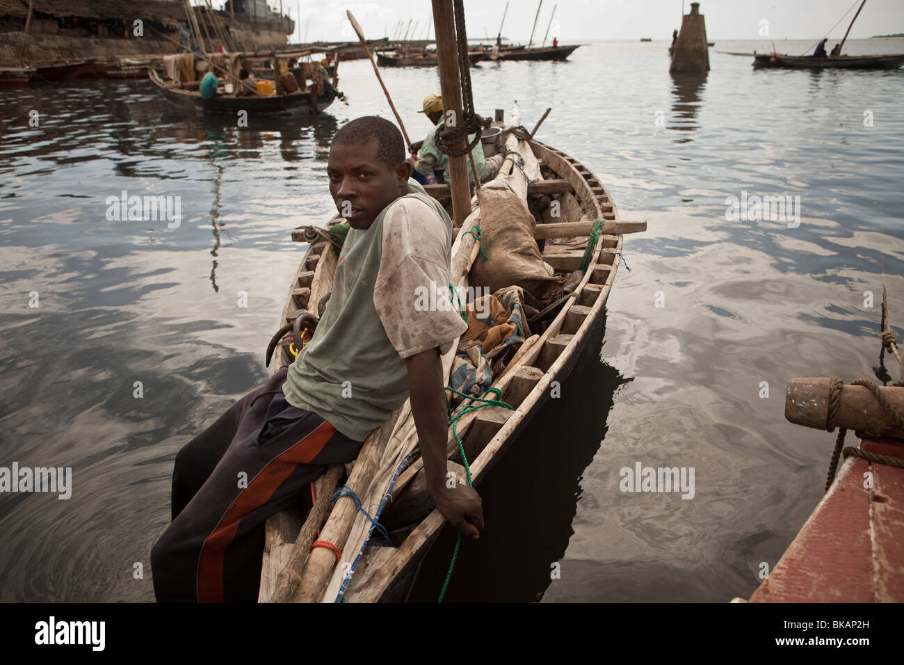 Porto - Stonetown, Zanzibar, Tanzania. Foto Stock