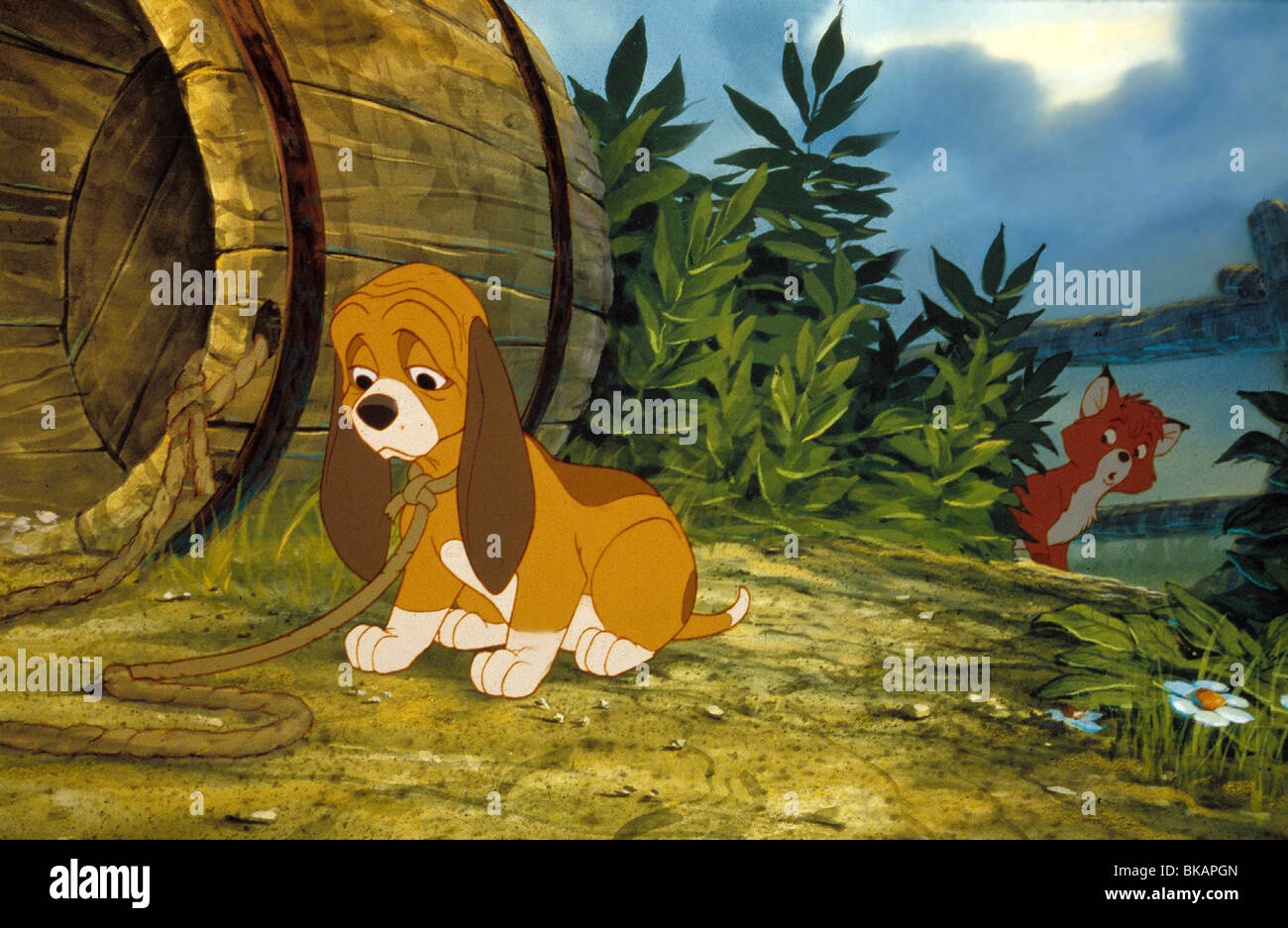 LA VOLPE E LA STERLINA (ANI - 1981) ANIMATED CREDIT DISNEY FATH 006 MOVIESTORE COLLECTION LTD Foto Stock