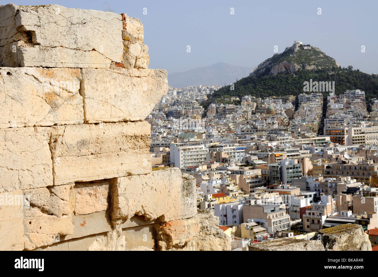 Orizzonte di Atene Foto Stock