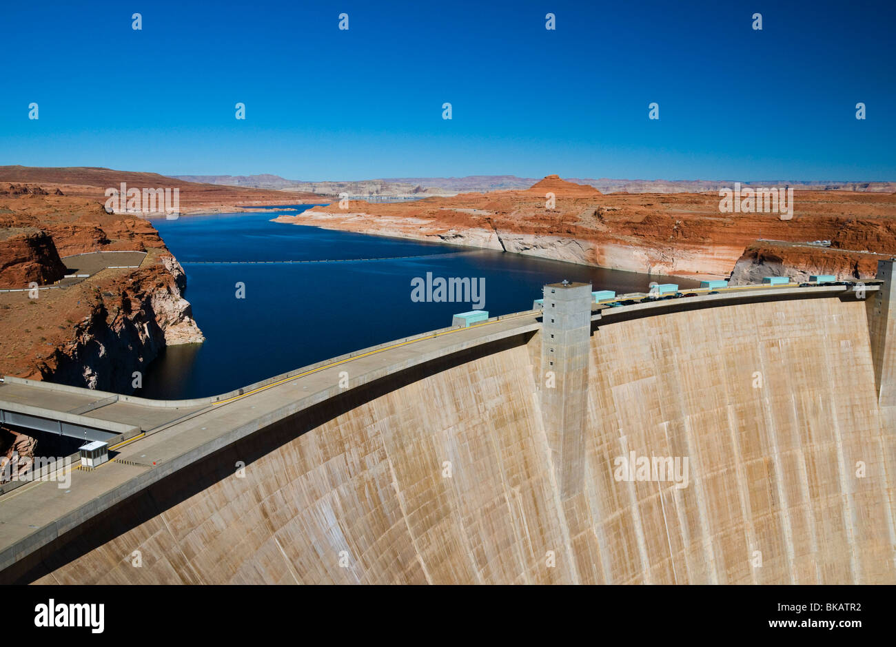 Glen Canyon Dam in Arizona Foto Stock