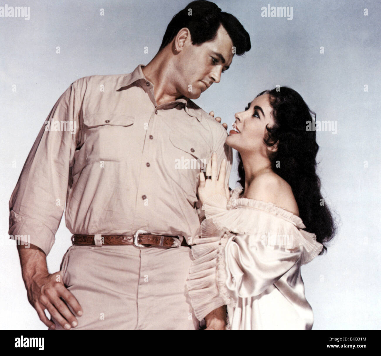 GIANT (1956) Rock Hudson, Elizabeth Taylor GIA 002CP Foto Stock