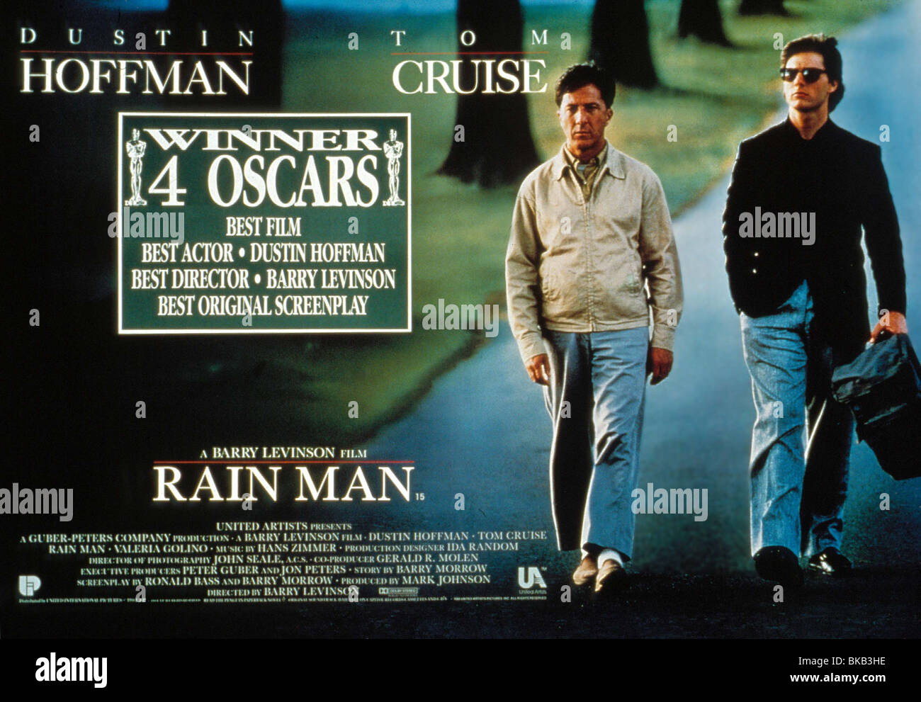 RAIN MAN (1988) Dustin Hoffman, TOM CRUISE POSTER RRAM 108 Foto Stock