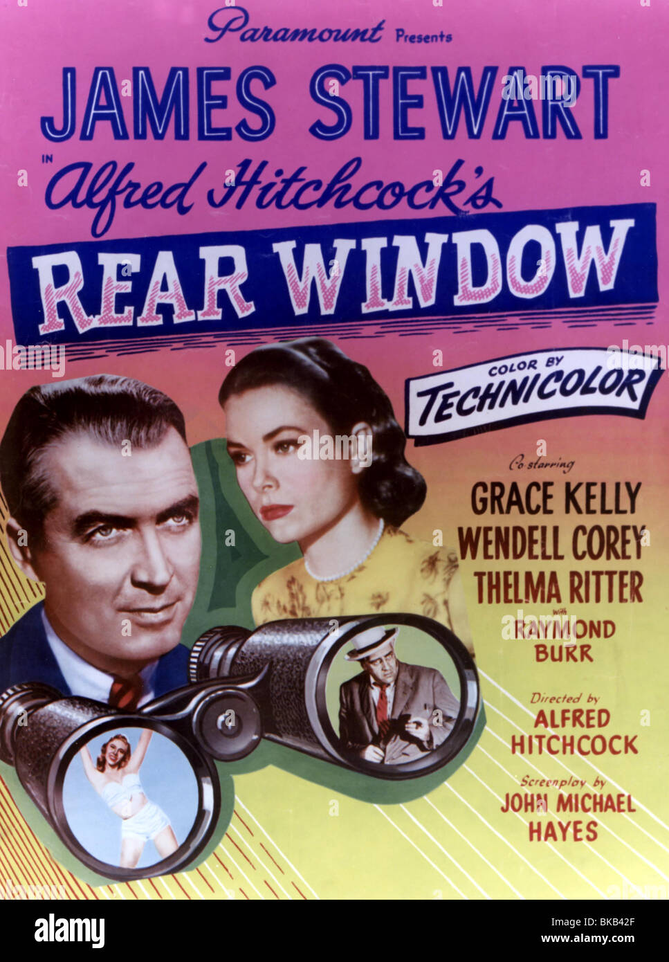 Il finestrino posteriore (1954) di JAMES STEWART Grace Kelly POSTER RRW 002CP Foto Stock