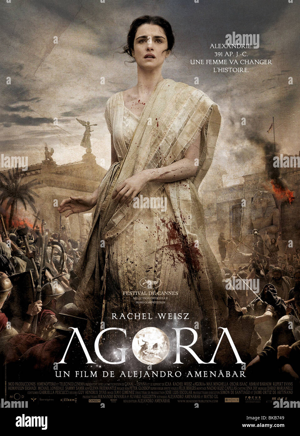 Agorà Anno : 2009 Direttore : Alejandro Amenábar Rachel Weisz poster (Fr) Foto Stock