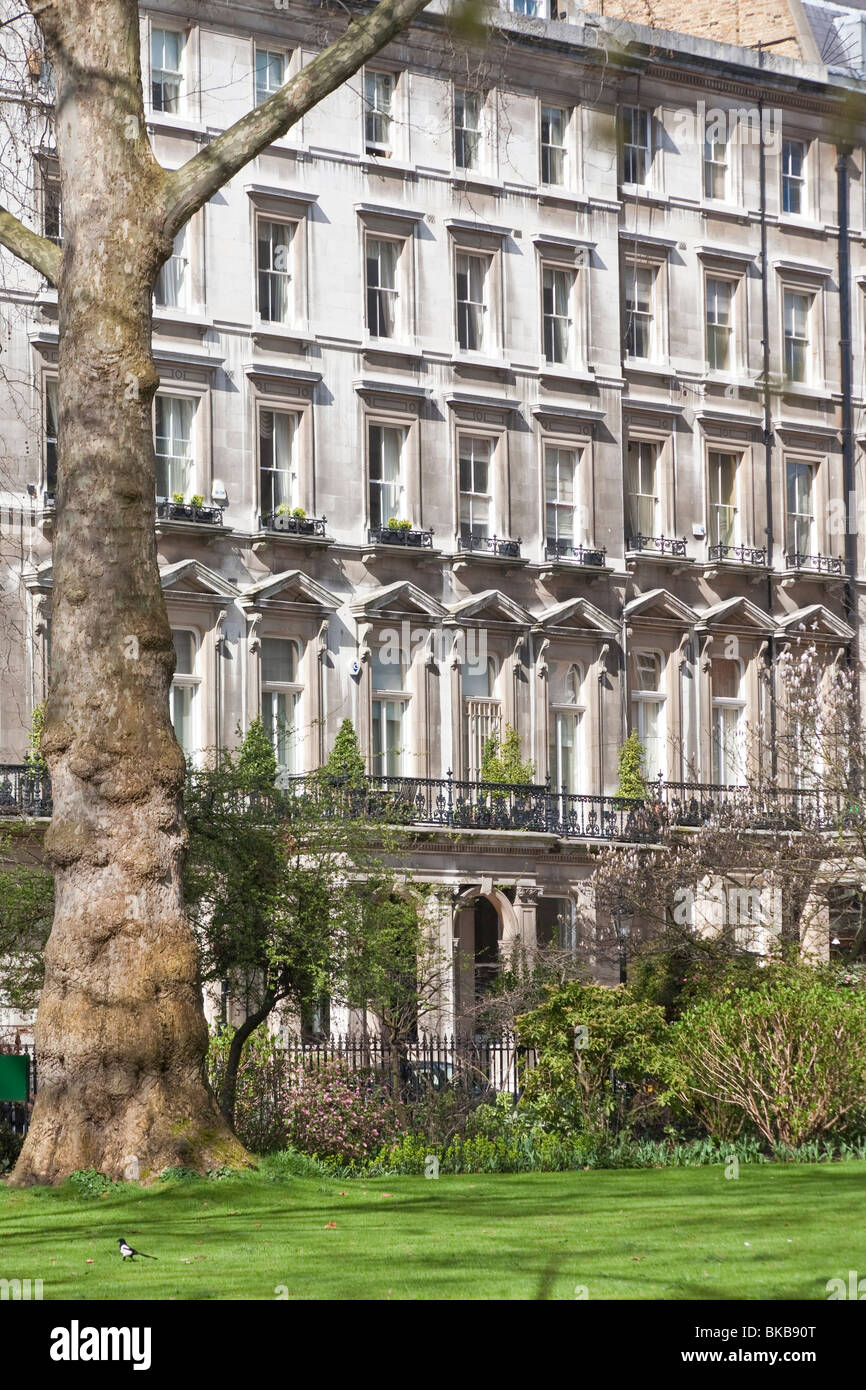 Ennismore Gardens, Knightsbridge, Londra SW7, England, Regno Unito Foto Stock