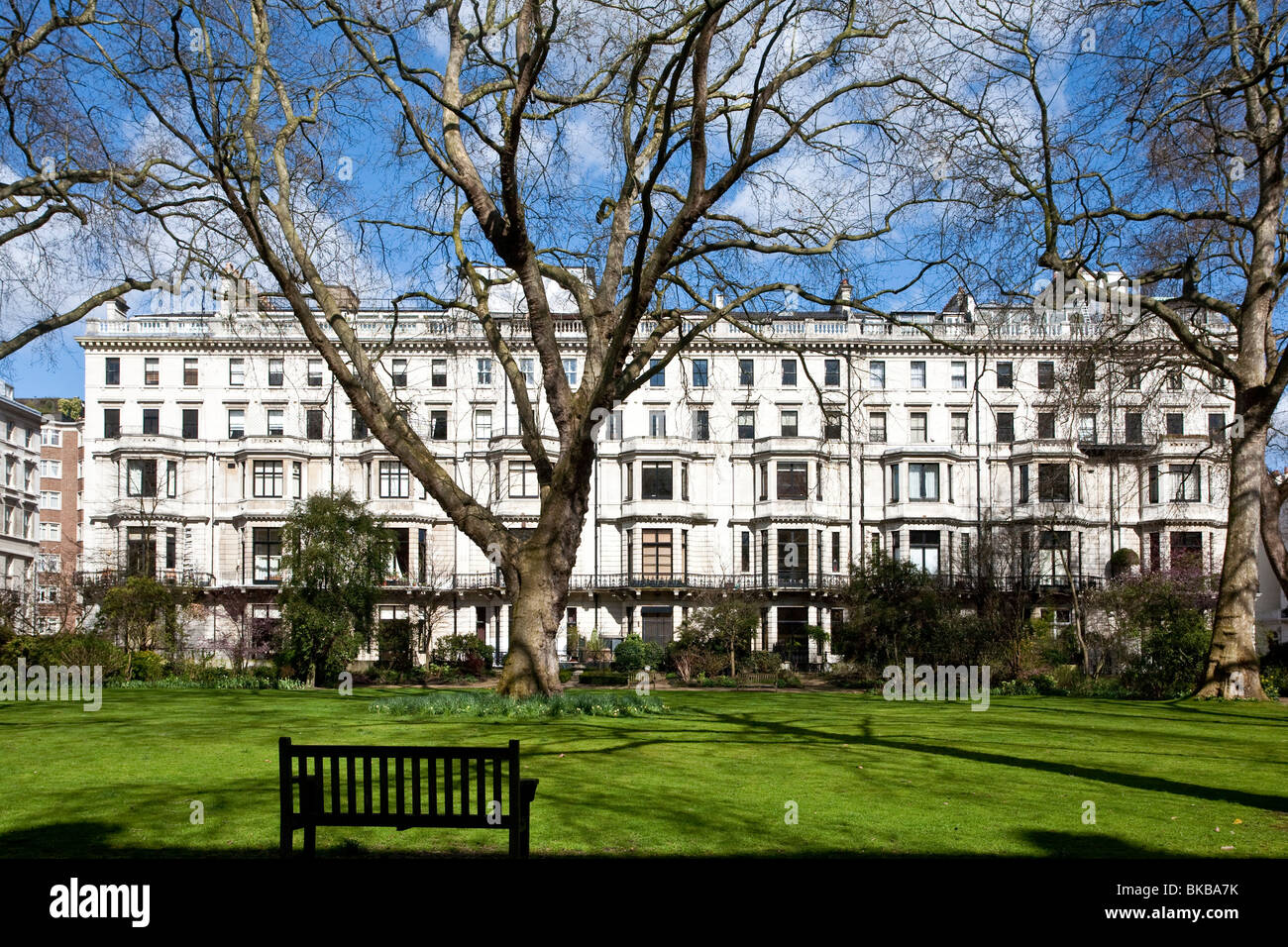 Ennismore Gardens, Knightsbridge, Londra SW7, England, Regno Unito Foto Stock