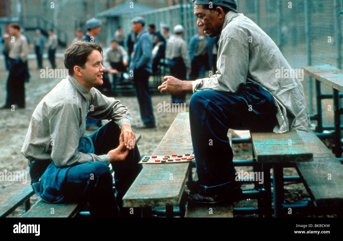 Il SHAWSHANK REDEMPTION (1994) TIM ROBBINS, Morgan Freeman SHWK 075 Foto Stock