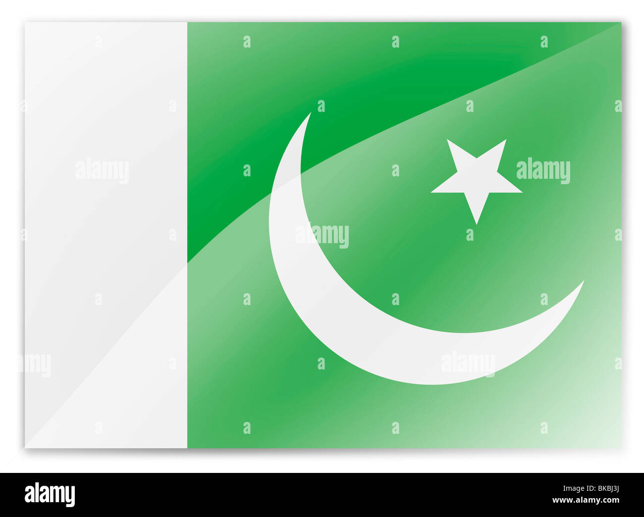 Bandiera del Pakistan Foto Stock