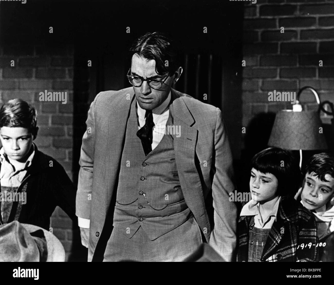 Per uccidere un MOCKINGBIRD (1962) PHILLIP ALFORD, Gregory Peck, MARY BADHAM, John MEGNA TKM 029P Foto Stock