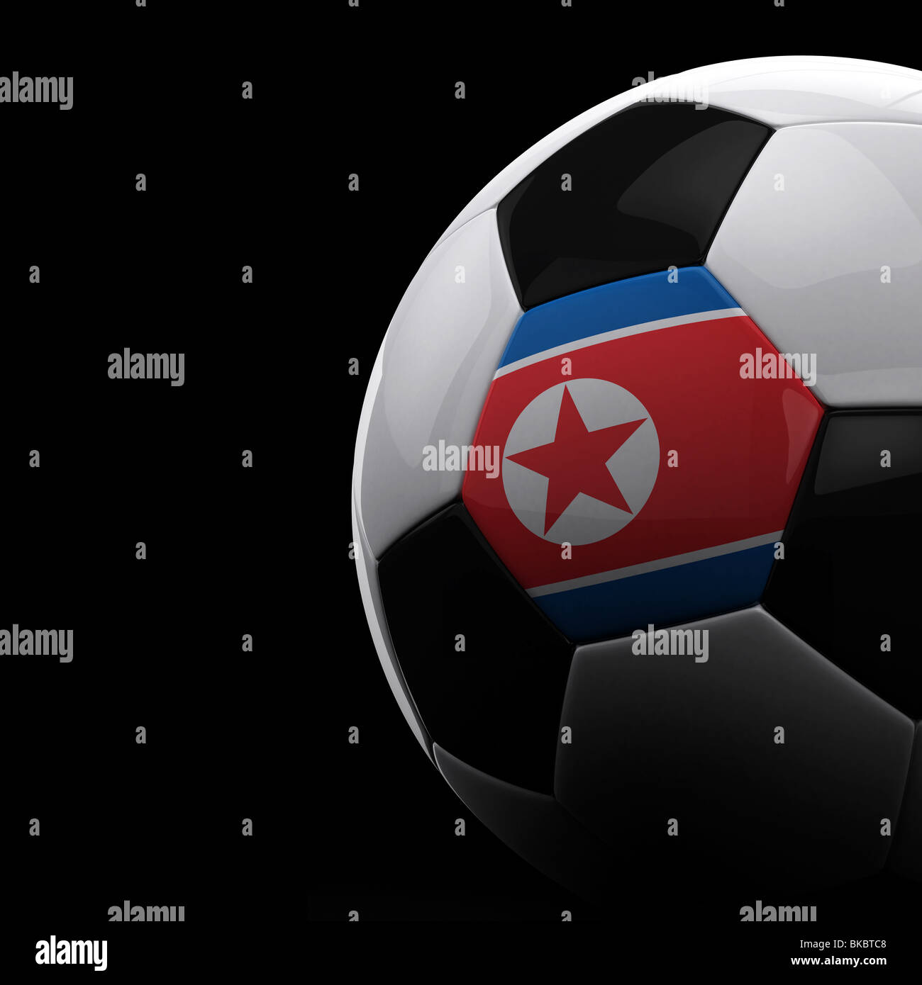 Corea del Nord Pallone da calcio Foto Stock