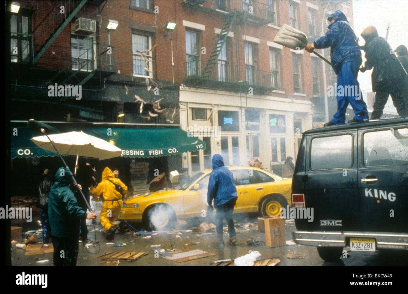Le riprese di produzione (ALT) dietro le quinte (ALT) ubicazione (ALT) SUL SET (ALT) O/S 'Godzilla' (1998) film 248 Foto Stock