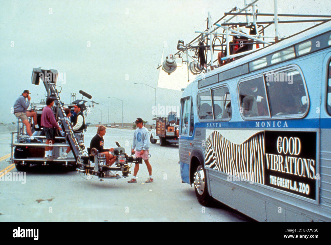 Le riprese di produzione (ALT) dietro le quinte (ALT) ubicazione (ALT) SUL SET (ALT) O/S 'VELOCITÀ' (1994) film 022 Foto Stock