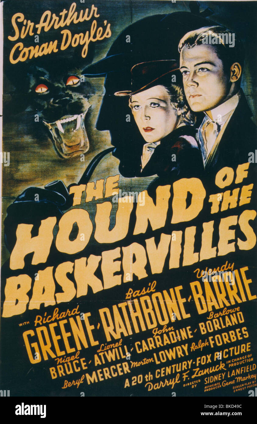 Il Segugio del BASKERVILLES (1939) POSTER HNBK 001CP Foto Stock