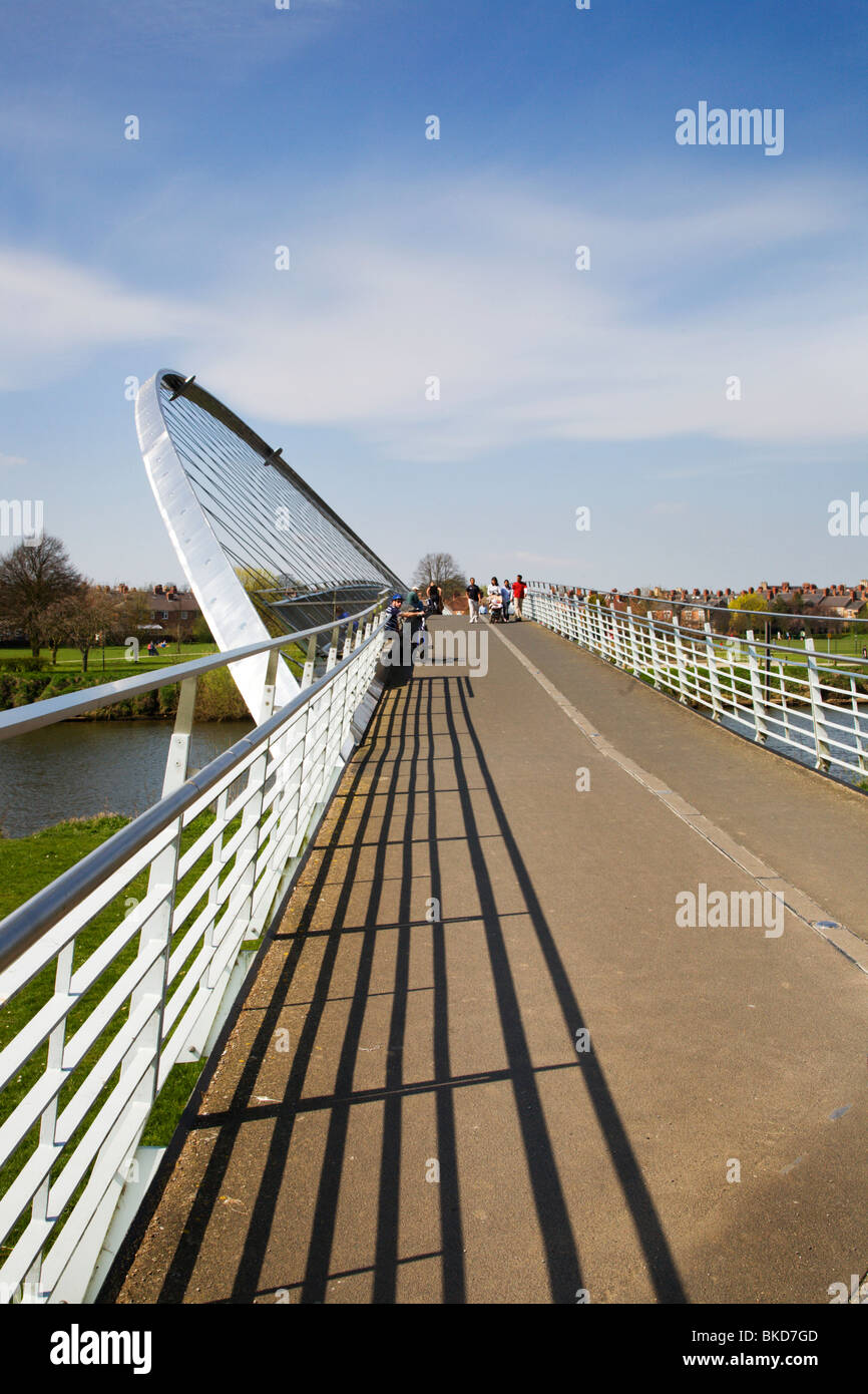 Millennium Bridge sul fiume Ouse York Yorkshire Regno Unito Foto Stock