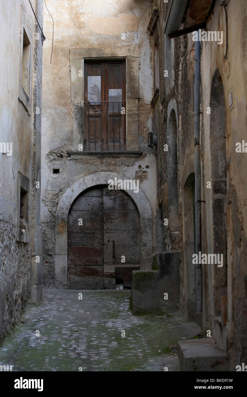 Backstreet, Ofena, Abruzzo, Italia Foto Stock