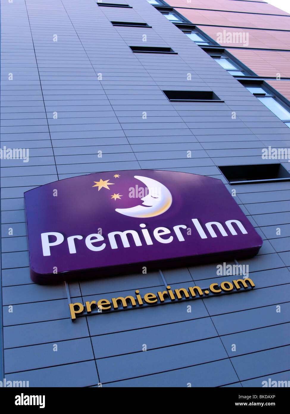 Premier Inn firmare e il logo Foto Stock Premier Inn firmare e il logo Foto Stock