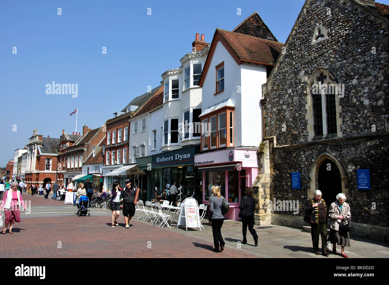 North Street, Chichester, West Sussex, in Inghilterra, Regno Unito Foto Stock
