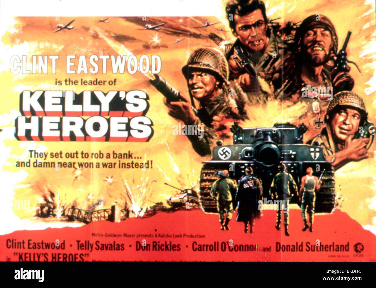 KELLY'S HEROES -1970 POSTER Foto Stock