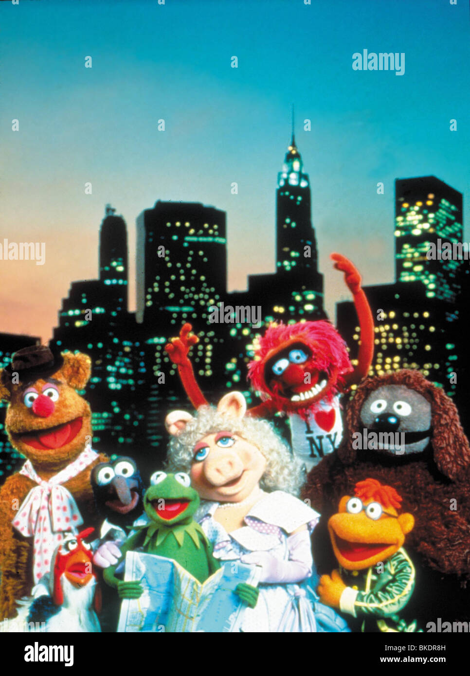 I MUPPETS PRENDERE MANHATTAN (1984) Fozzie Bear, bizzarri, Kermit la rana, Miss Piggy, animale MTM 001 Foto Stock