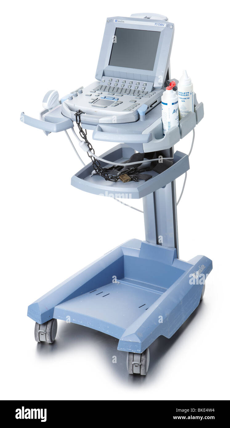 Portable macchina ad ultrasuoni Foto Stock