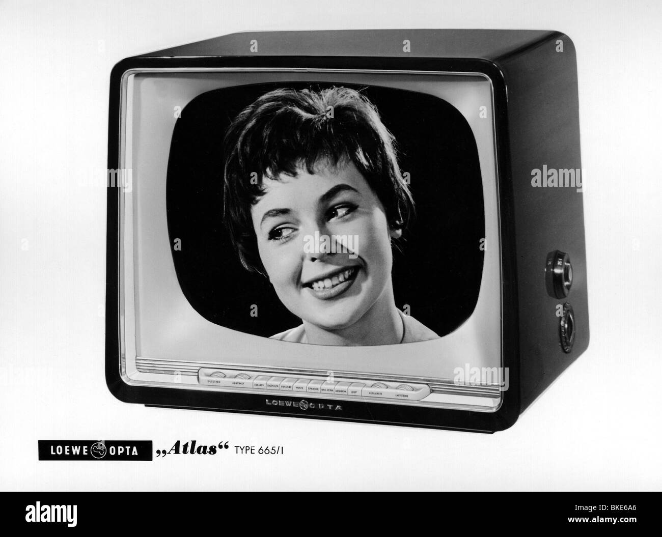 Trasmissione, televisione, televisore, Loewe Opta Atlas tipo 665/1, 1950s, , Foto Stock