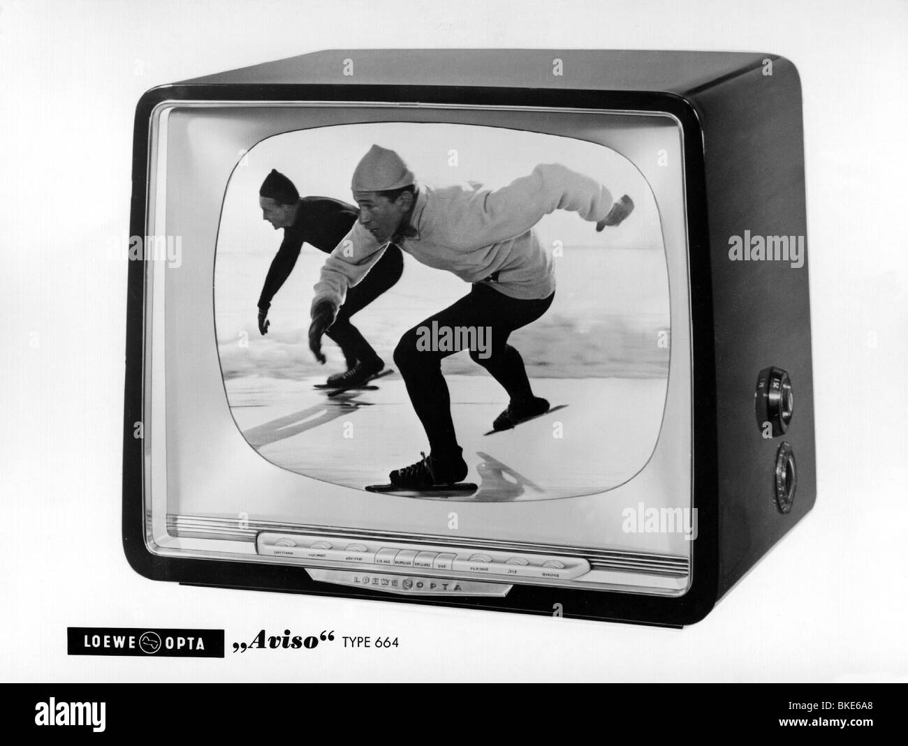 Televisione, Televisione, Televisione, Loewe Opta Avoso tipo 664, 1950s, , Foto Stock