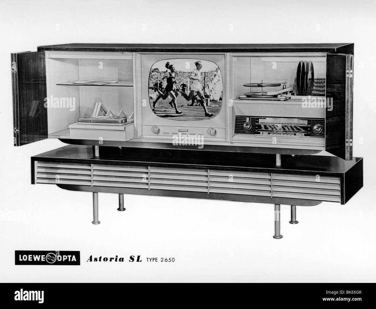 Televisione, Televisione, Loewe Opta, Arosa SL TIPO 2650, 1950s, , Foto Stock