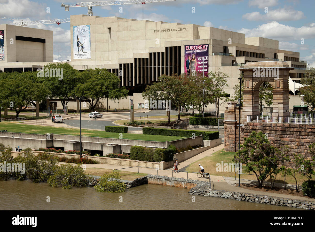 Il Queensland Performing Arts Centre sulla banca del sud di Brisbane, Queensland, Australia Foto Stock