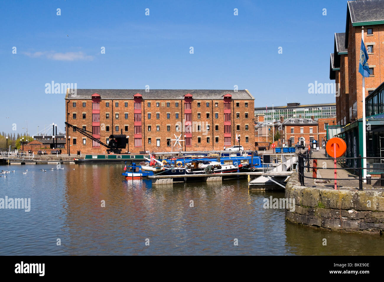 Porto di Gloucester Gloucester Inghilterra Foto Stock