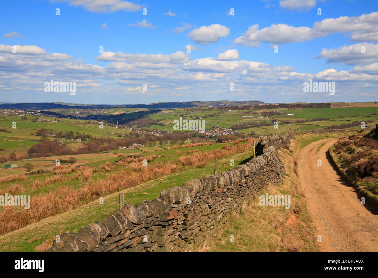 La Holme Valley, Leeds, West Yorkshire, Inghilterra, Regno Unito. Foto Stock