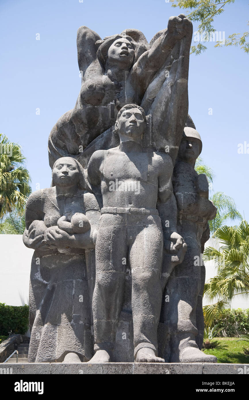 Monumento a la Libertad, Monumento alla Libertà nel cortile del Museo de Arte de El Salvador, Marte, San Salvador Foto Stock