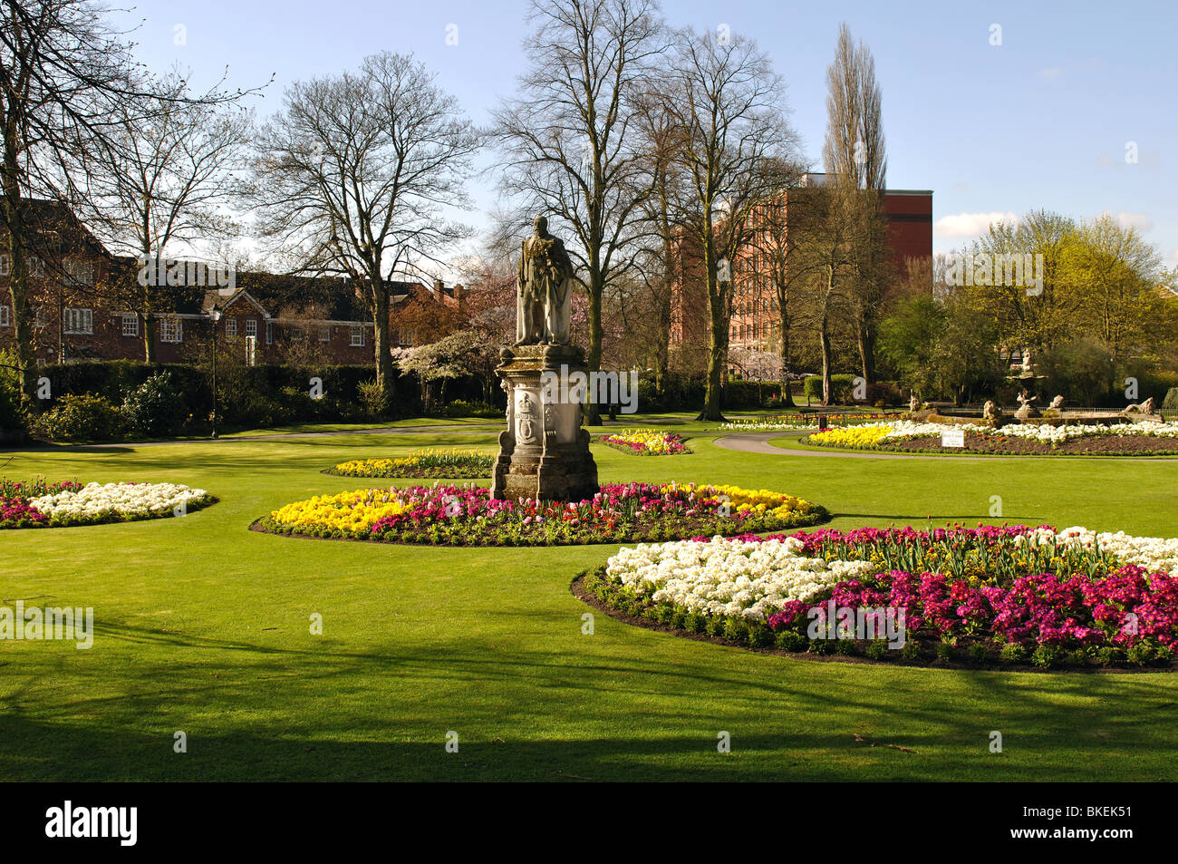 Beacon Parco in primavera, Lichfield, Staffordshire, England, Regno Unito Foto Stock