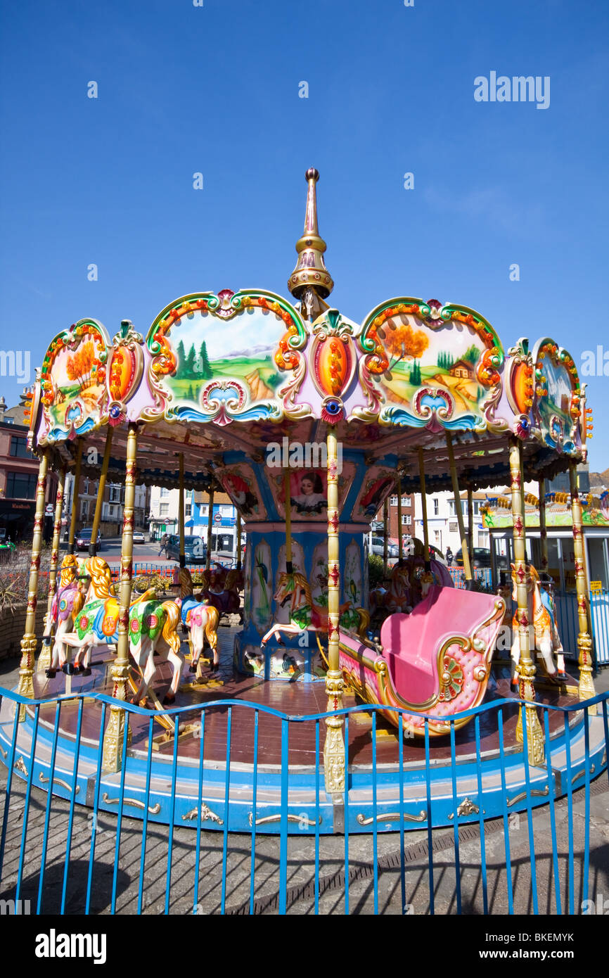Luna park Ride a Hastings East Sussex Foto Stock
