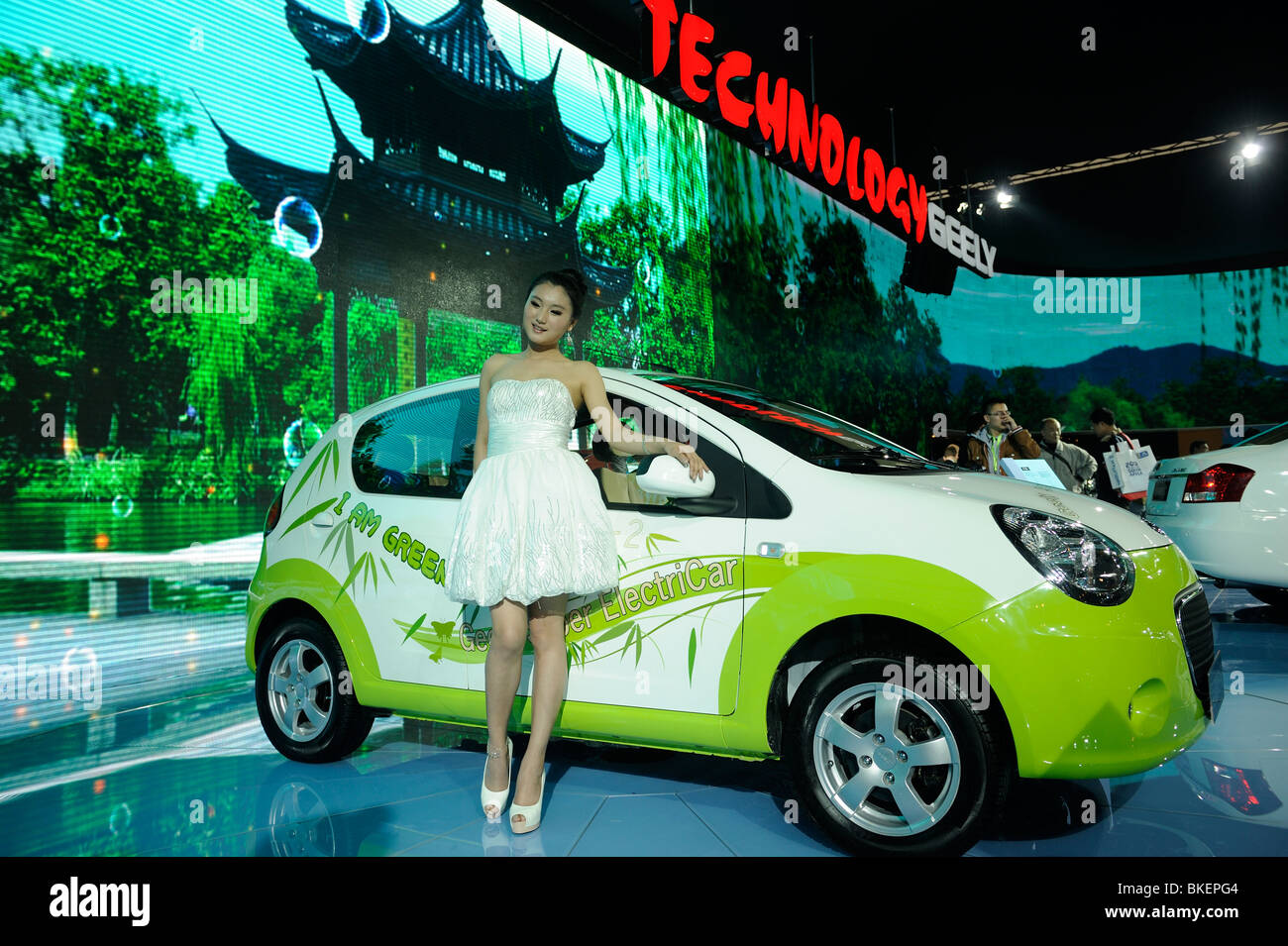Geely elettronico dell energia di auto a Pechino Auto Show 2010. Foto Stock