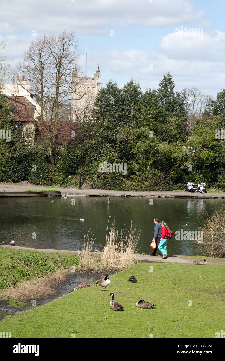 Chislehurst stagni e comune, a sud-est di Londra, Regno Unito Foto Stock