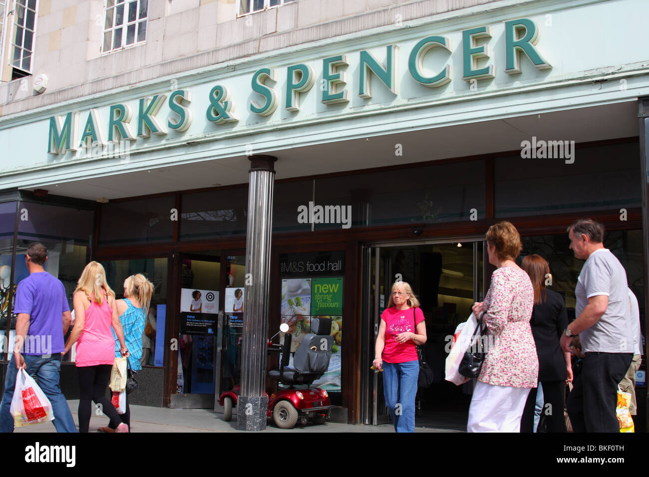 La Marks & Spencer store a Skegness, Lincolnshire, England, Regno Unito Foto Stock