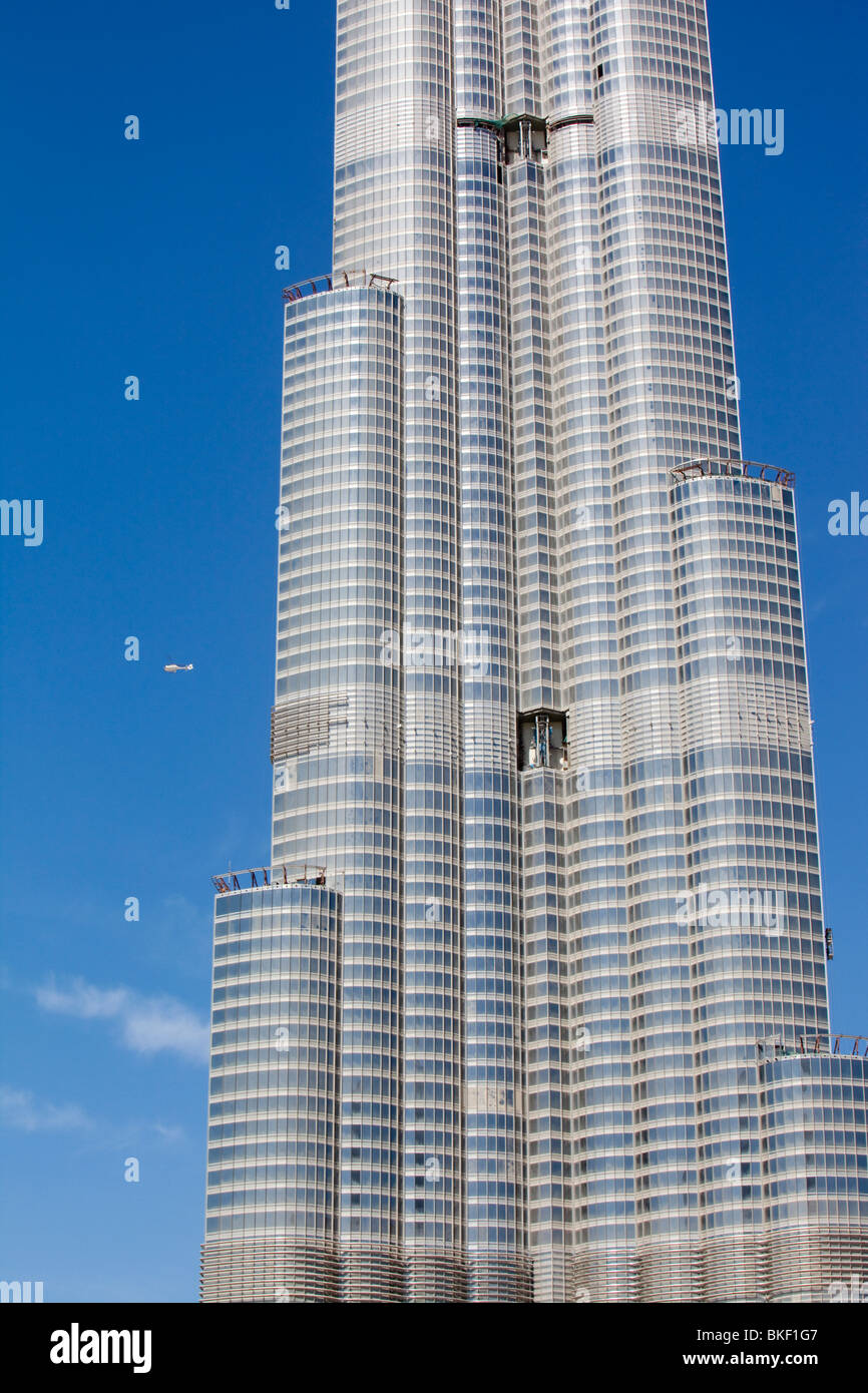 Il Burj Dubai i mondi più alto edificio costruito a Dubai Foto Stock