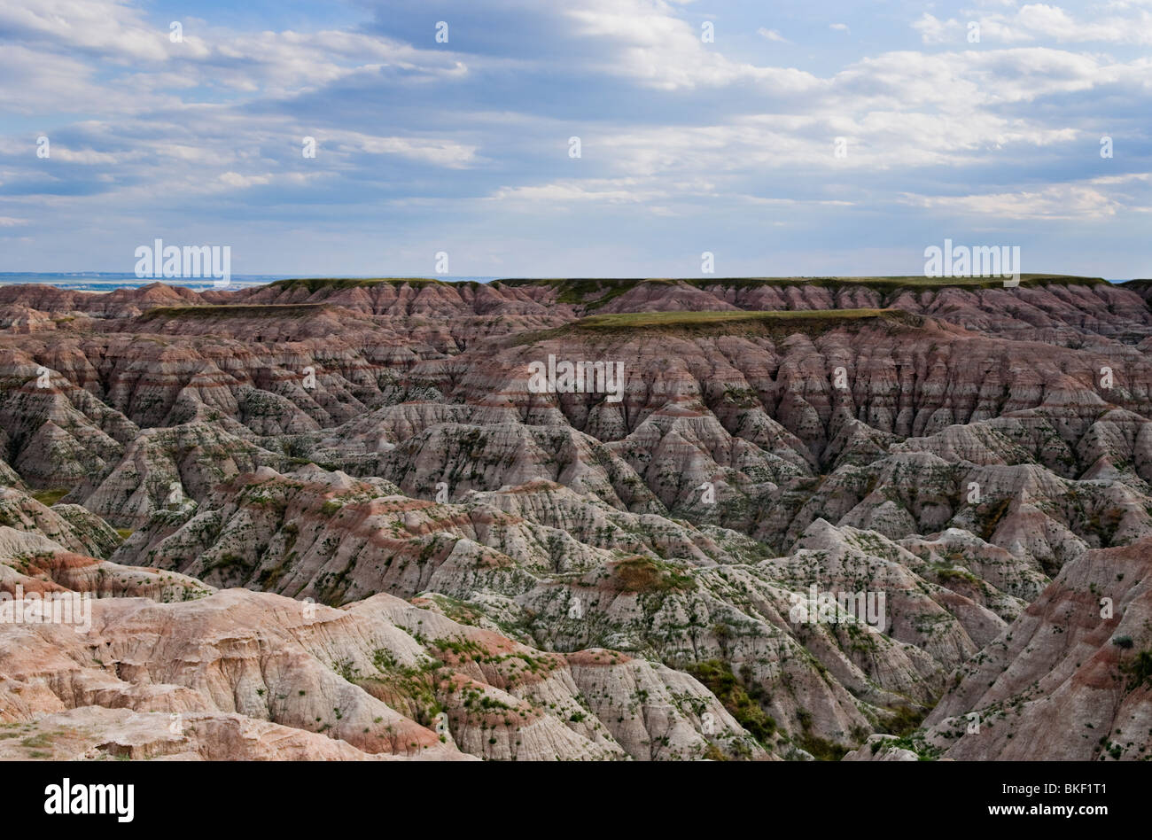 Il badlands monumento nazionale nel Dakota del Sud, Stati Uniti d'America Foto Stock