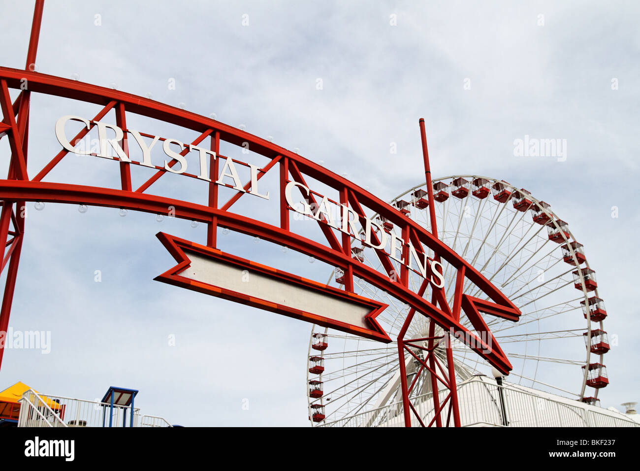 Giardini di cristallo a Navy Pier di Chicago. Foto Stock