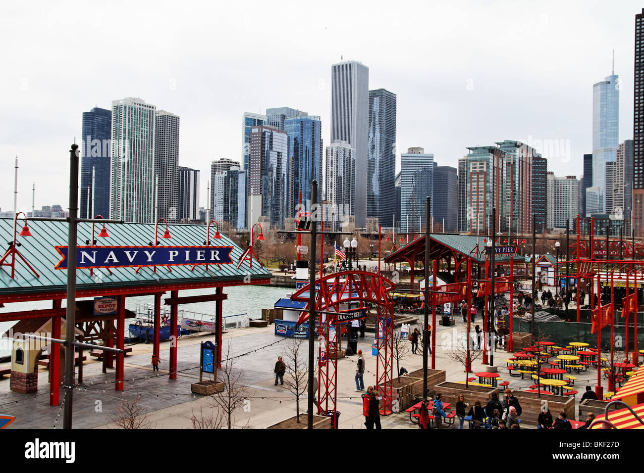 Il Navy Pier in Chicago, IL. Foto Stock
