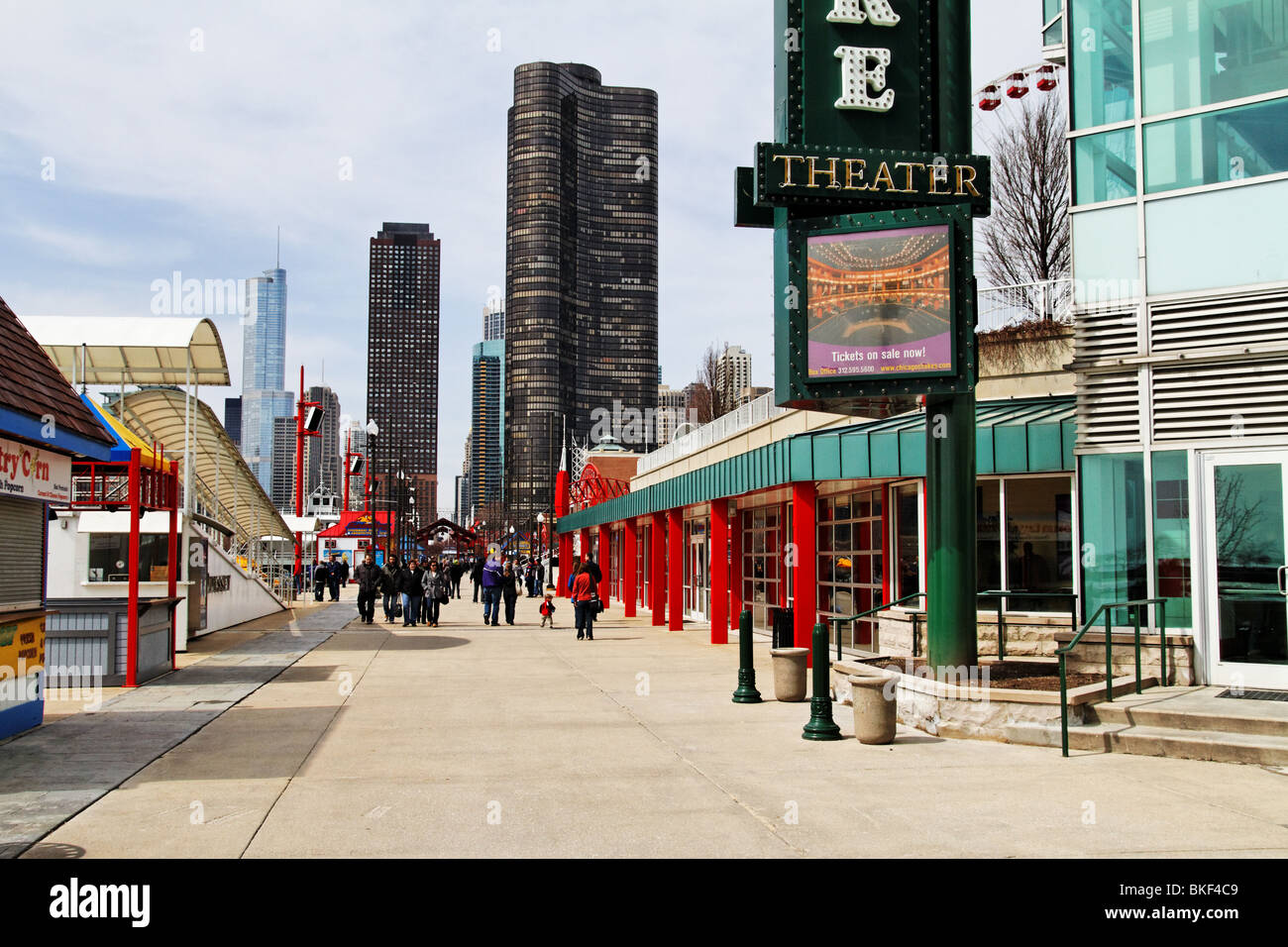 Il Navy Pier in Chicago, IL. Foto Stock