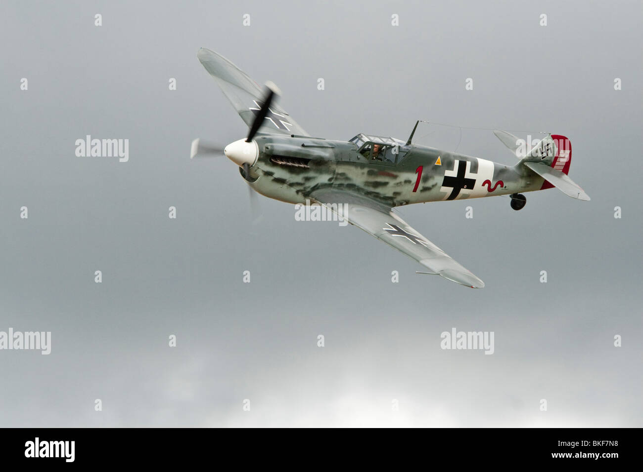 Hispano HA-1112 M1L Buchon, Messerschmitt look-alike, a Breighton Foto Stock