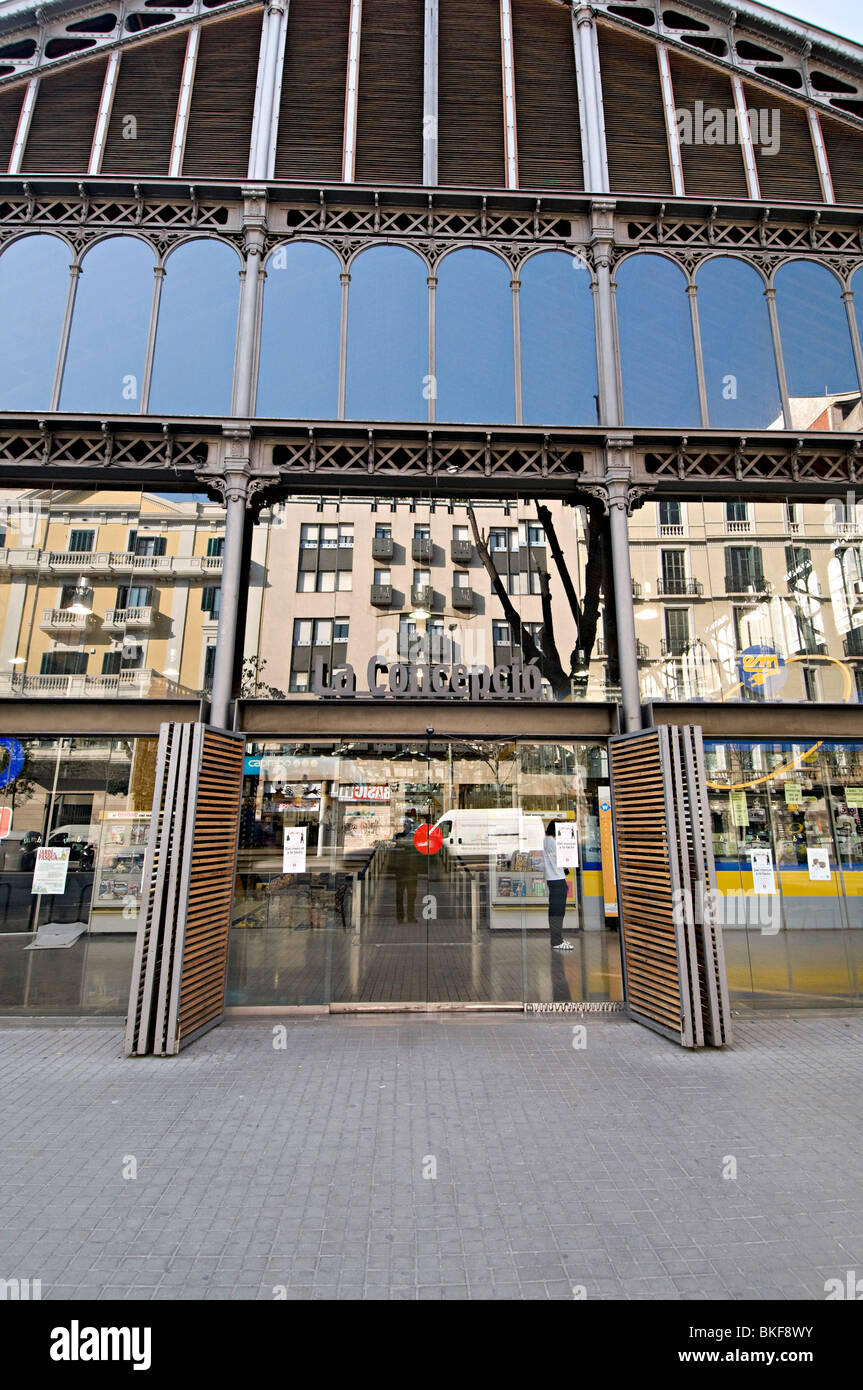 Mercat de la Concepcio Barcelona Foto Stock