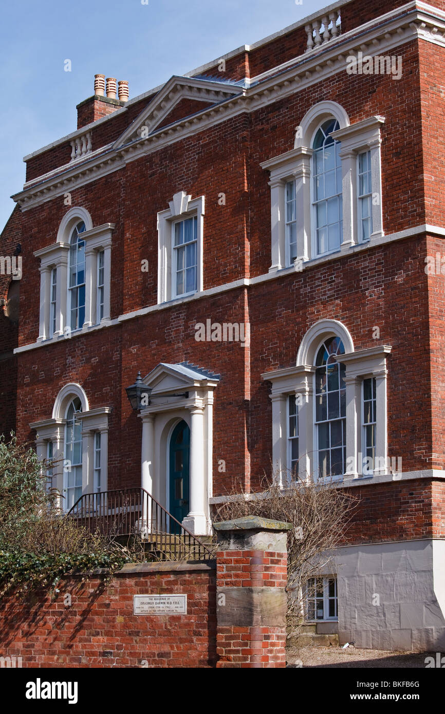 Erasmus Darwin House, Lichfield. Foto Stock