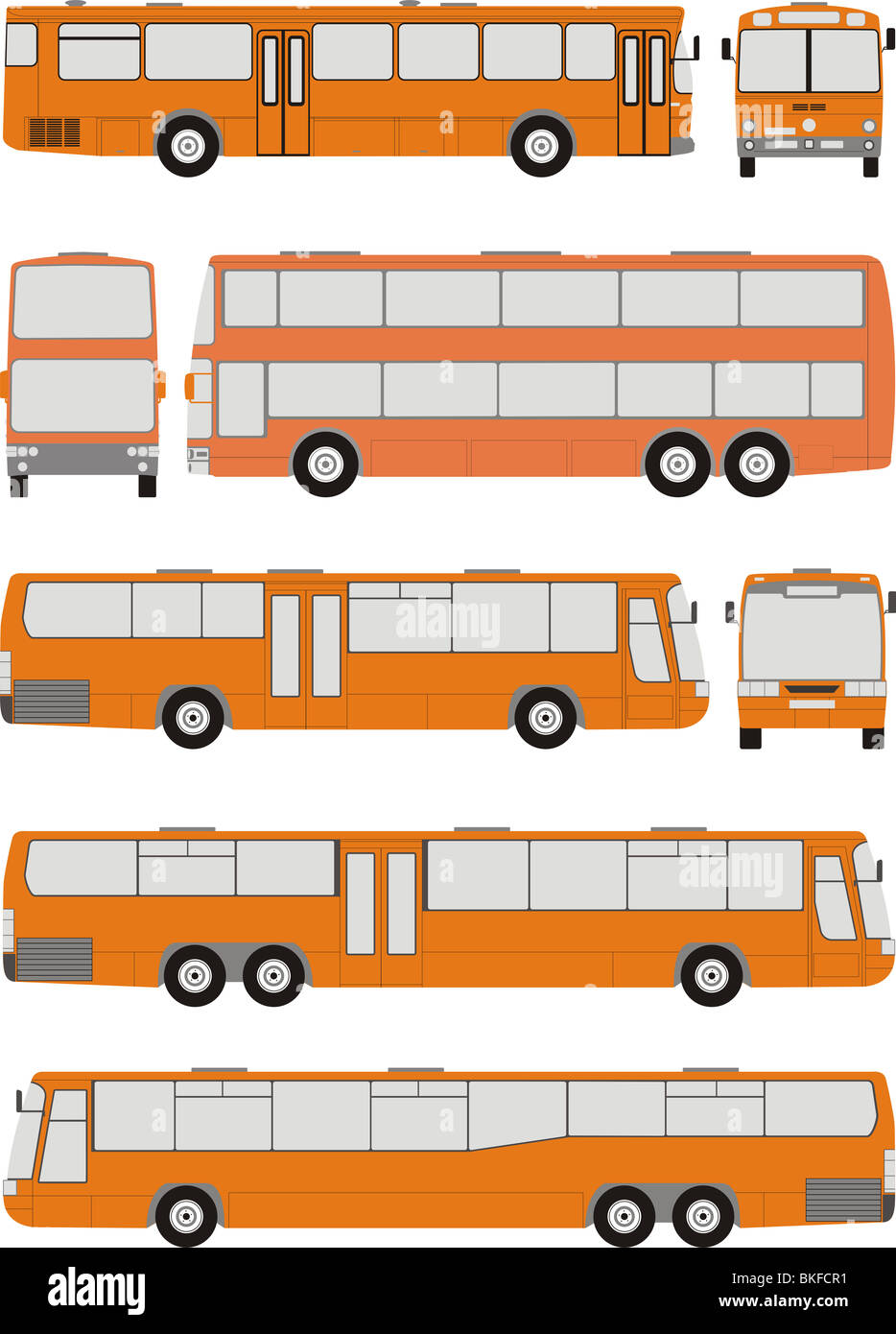 Bus del veicolo di forme Foto Stock