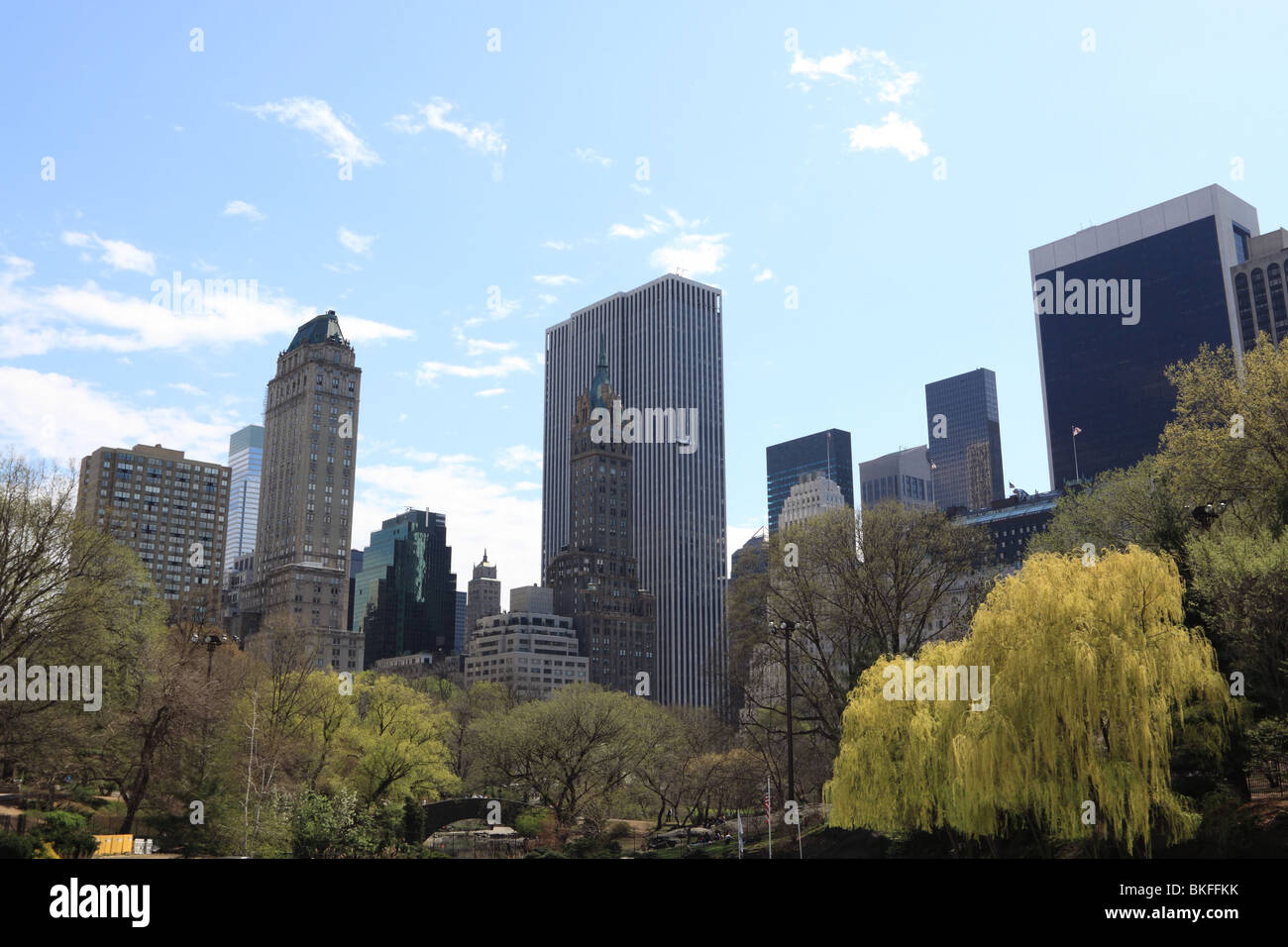 Inizio della primavera nel Central Park di New York City Foto Stock