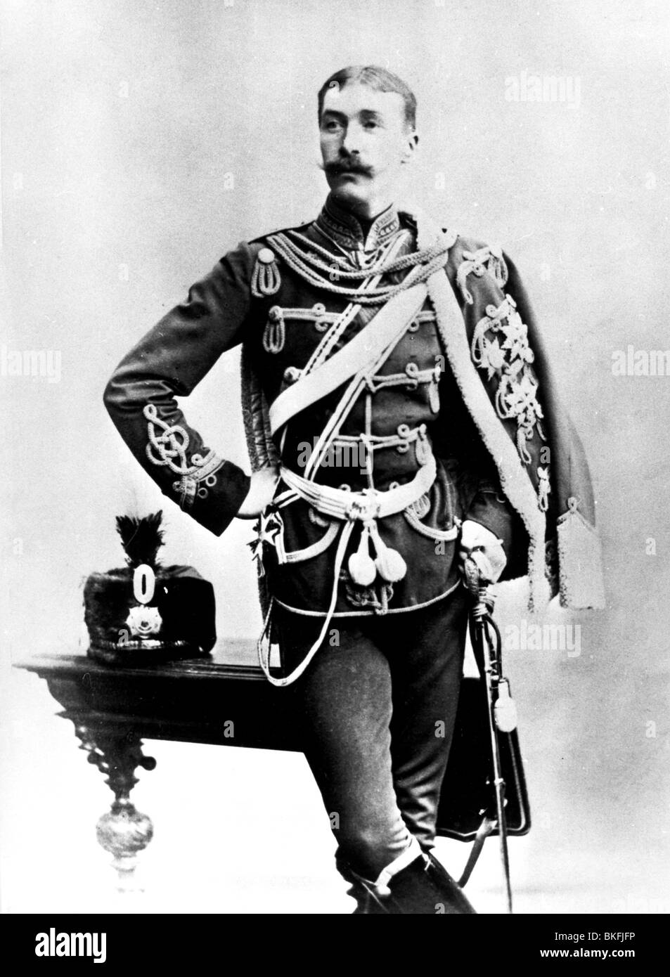 Ernst Guenther, 11.8.1863 - 22.2.1921, Duca di Schleswig-Holstein 14.1.1880 - 22.2.1921, a mezza lunghezza, circa 1900, Foto Stock