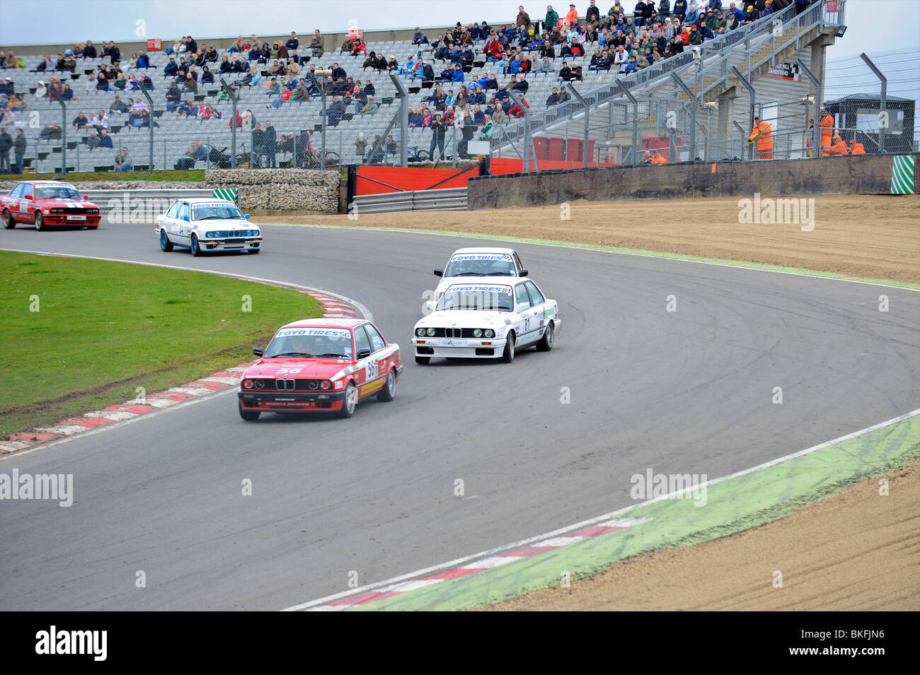 La BMW Racing a Brands Hatch Foto Stock